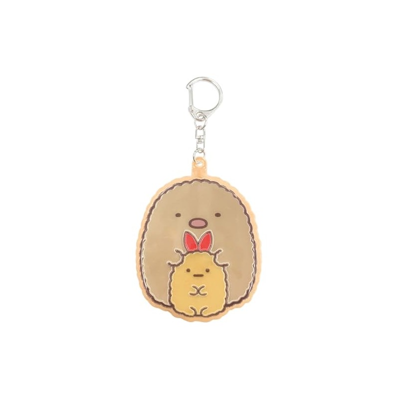 Unique Keychain Sumikko Gurashi Glitter Keychain 2 Unisex Kids, Tonkatsu
