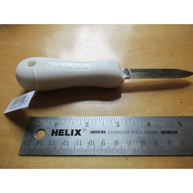 Oyster Knife Composite Grip Stainless Shucker Shucking Shellfish Clams Mussels