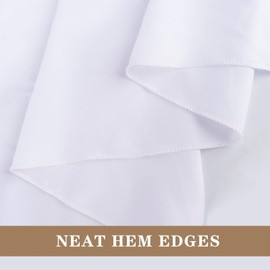 8 Pack White Table Cloth 60 x 126 Inch Rectangular Tablecloths for 8 Foot Rectangle Tables, Wrinkle Resistant White Tablecloth Washable Polyester Fabric Table Covers for Buffet Wedding Party Banquet