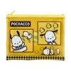 Sanrio 875341 Pochacco Vinyl Flat Pouch, Set of 3, Check