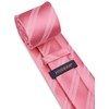 HISDERN Men's Tie Formal Stripes Tie with Pocket Square Set