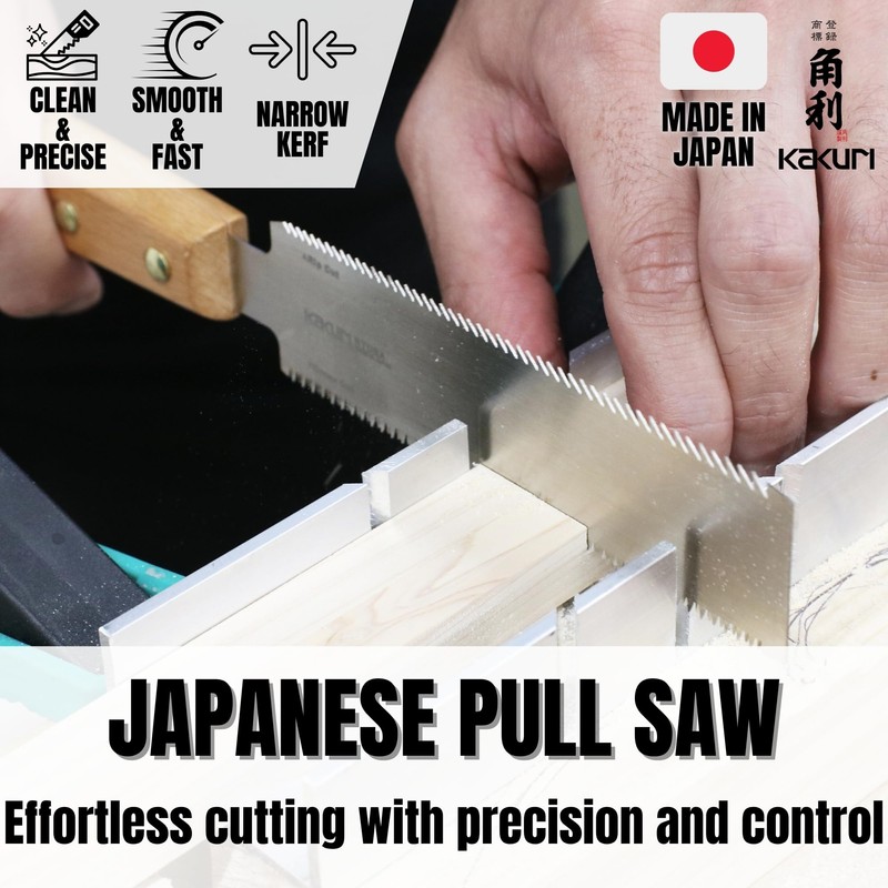 KAKURI Mini Japanese Pull Saw 5" - Ryoba Double Edge