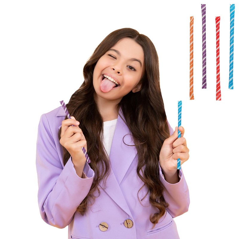 Candy Filled Sticks, Assorted Party Flavor, 6" Inches (48 Count)
