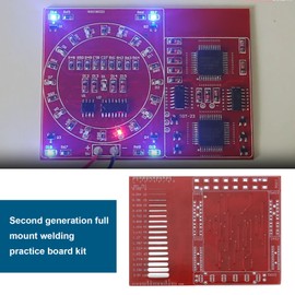 SING F LTD DIY SMD/SMT Components Practice Board Soldering Skill Training Kit CD4017 NE555 for Christmas Decorations Desktop Decorations, HP252