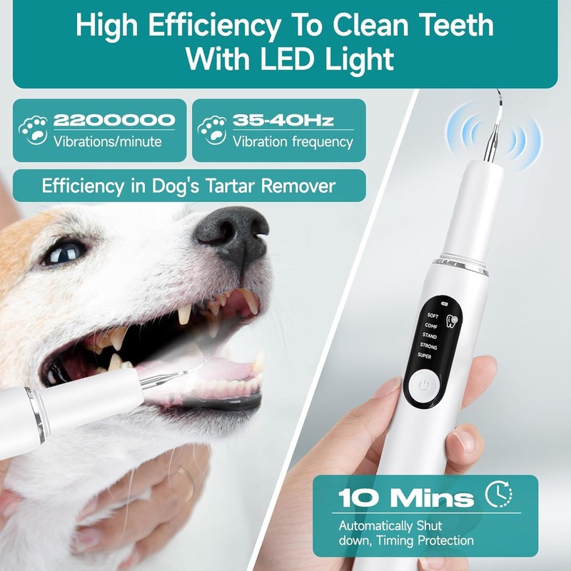 Ultrasonic Dog Teeth Cleaner, Dog Teeth Cleaning, Plaque Remover