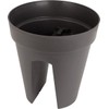 Artevasi Balcony Flower Pot Capri Anthracite Practical Fixation Suitable for