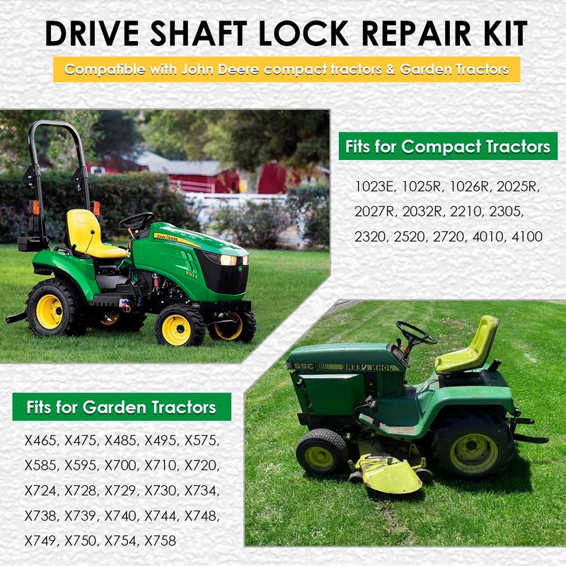 AM133973 Drive Shaft Lock Rebuild Kit for Compact Tractors 2210