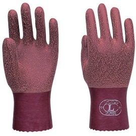 TOWA Twaron Natural Rubber Gloves, Brown, No.151, LL, 5 Pairs