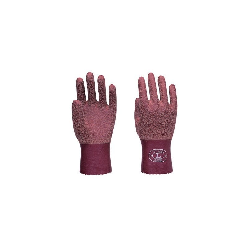 TOWA Twaron Natural Rubber Gloves, Brown, No.151, LL, 5 Pairs