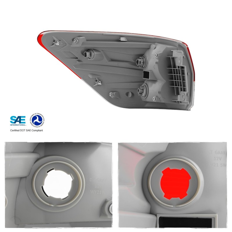 AKKON - Fits 2013-2016 Nissan Pathfinder [Halogen Type] Chrome Red