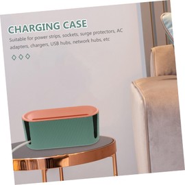 COHEALI 1Pc Stylish Cable Storage Box Durable Charging Cable Organizer for Wire Management to Keep Cords Tidy and Protected
