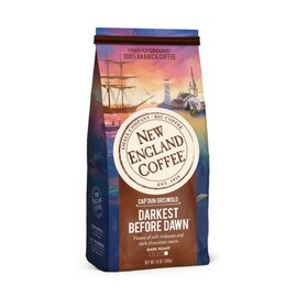 New England Coffee Darkest Before Dawn Dark Roast Ground Coffee, 10oz Bag (Pack of 1)