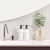 Prus Waso White Soap Dispenser Set, Contains a Bathroom Hand