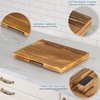 ANBOXIT Appliance Slider, Wooden Sliding Tray for Coffee Maker, Coffee