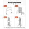 Black Carbon Steel Wire Grid Wall Panel Art Display Rack
