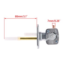 WOOSTAR Fuel Tap 6 mm Replacement for Bayou ATV 4 Wheeler Pit Dirt Bike Pack of 2