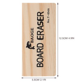Tofficu 2Pcs Chalkboard Eraser for Blackboard: Wooden Black Board Eraser, Premium Felt Chalk Eraser, Campus Style Whiteboard Eraser, Wood Whiteboard Erasers for Classroom Home Office