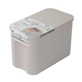 PEARL METAL Liberty Corporation LD-480 Soft Storage Box with Lid, M, Warm Gray