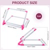 FINGERINSPIRE Universal Embroidery Clip Frame Deep Pink and White Plastic