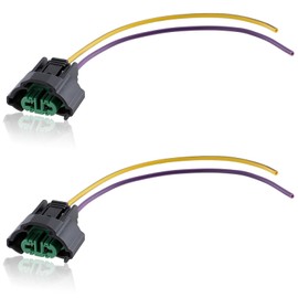 CARBBIA H11 H8 Female Adapters Wiring Harness Sockets with 5.9” Wire Pigtails Lamp Connectors for H11 H8 H9 Bulb Sizes for Some 880 881 890 Bulbs Head Lamps or Fog Light