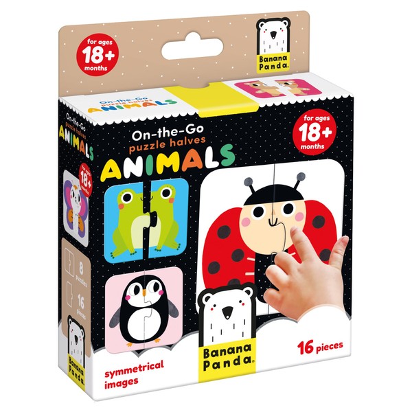 Banana Panda On-the-Go Puzzle Half Animals 18m+