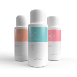 BRÜUN Facial Machine Concentrated Serums for Facial Cleansing – A Pack of 30 ml 3 Aqua Peeling Solution AS1, SA2, and AO3 –Skin Care Solution Vacuum Face Cleaning Jet for Home and Spa