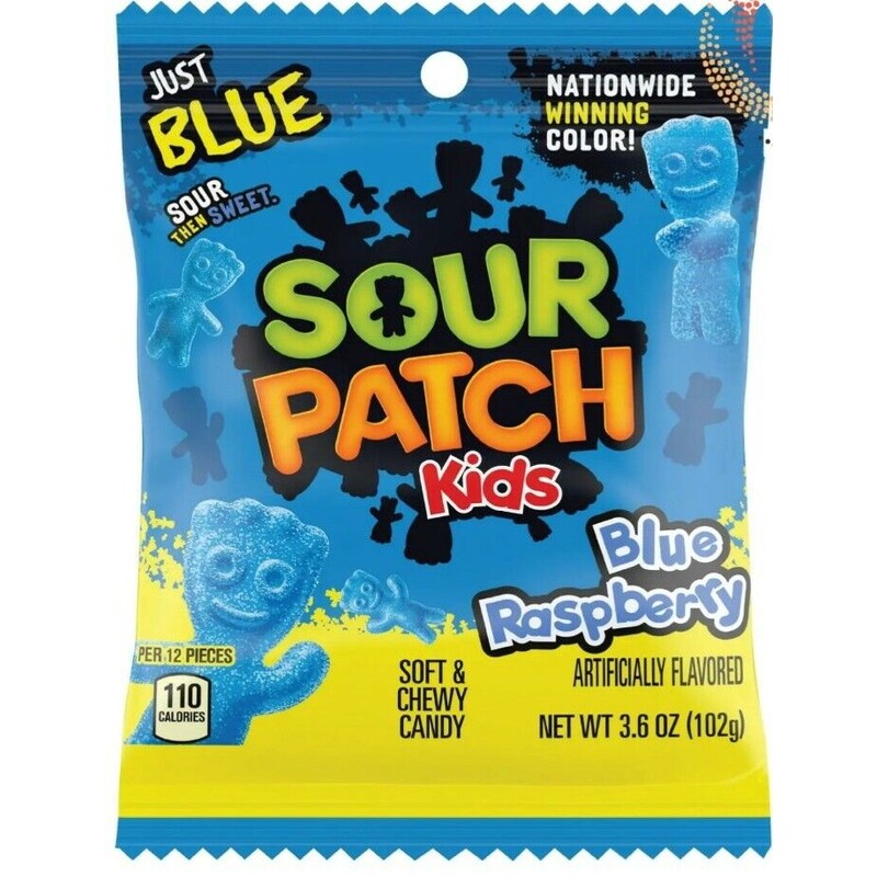 Sour Patch Kids 12 x Bags Sour Patch Kids Blue