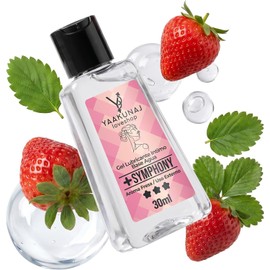 Gel De Estimulación Sensorial Femenino Symphony of Pleasure Yaakunaj LoveShop Base de Agua Transparente Comestible Sabor Fresa Hipoalergénico 30ml