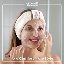 AROCELL Face Wash Cleansing Headband Makeup Skincare Facial Spa Bath Head Band