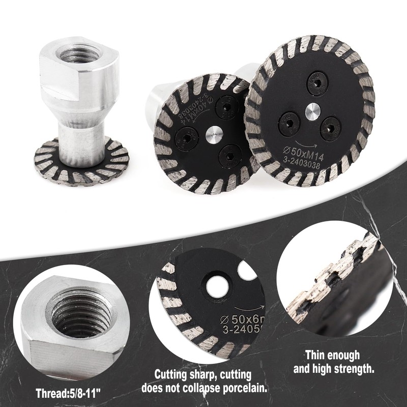 BSRTTOOL Mini Diamond Saw Blades with Removable Flange 5/8 Thread