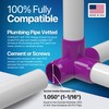 FORMUFIT 3/4" 4-Way PVC Tee Furniture Grade Fitting in Purple,