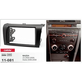 CARAV 11-081-15-6 2-DIN car head unit fascia facia installation dash kit for MAZDA (3) 2004-2008; Axela 2006-2008