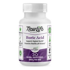 Acido Borico Newlife Naturals 600mg Equilibrio Ph 30pz Sabor Sin Sabor