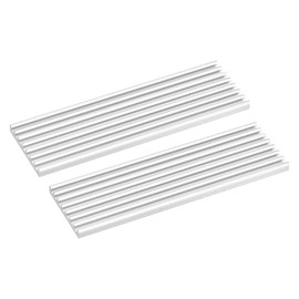 sourcing map 2 Pack M.2 2280 Nvme SSD Heatsink Cooler with Thermal Pad Alloy Aluminum Heat Sink Cooling Sink for Laptop, 70x22x3mm, White