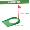 KOMBIUDA Regulation Size Golf Hole Cup Set 3 Putters for