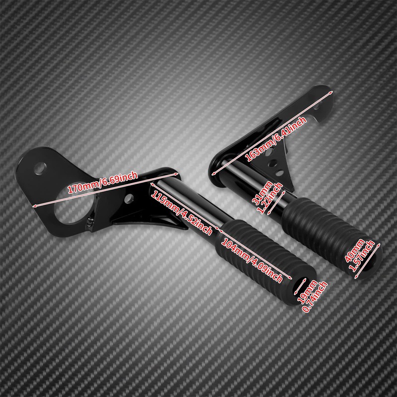 HCmotorku Motorcycle Passenger Peg Crash Bar Frame Slider Fit For