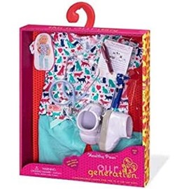 Our Generation-Healthy Paws Vet Uniform- Outfit and Accessories for 18" Dolls- Ages 3 Years & Up