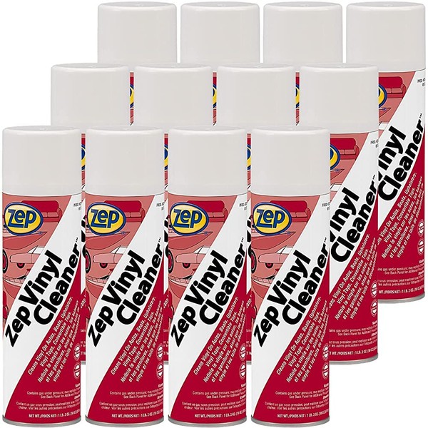 Zep Multi-Use Foaming Vinyl Cleaner - 20 ounces (Case of 12) 23401 - Just Spray and Wipe!