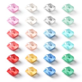 Super Strong Magnetic Pins Magnetic Push Pins Super Strong Refrigerator Magnets Neodymium Magnets Fashionable 24 Pieces (12 Colors) with Strong Magnets Perfect for Home, Office, Shops, Factories, Schools