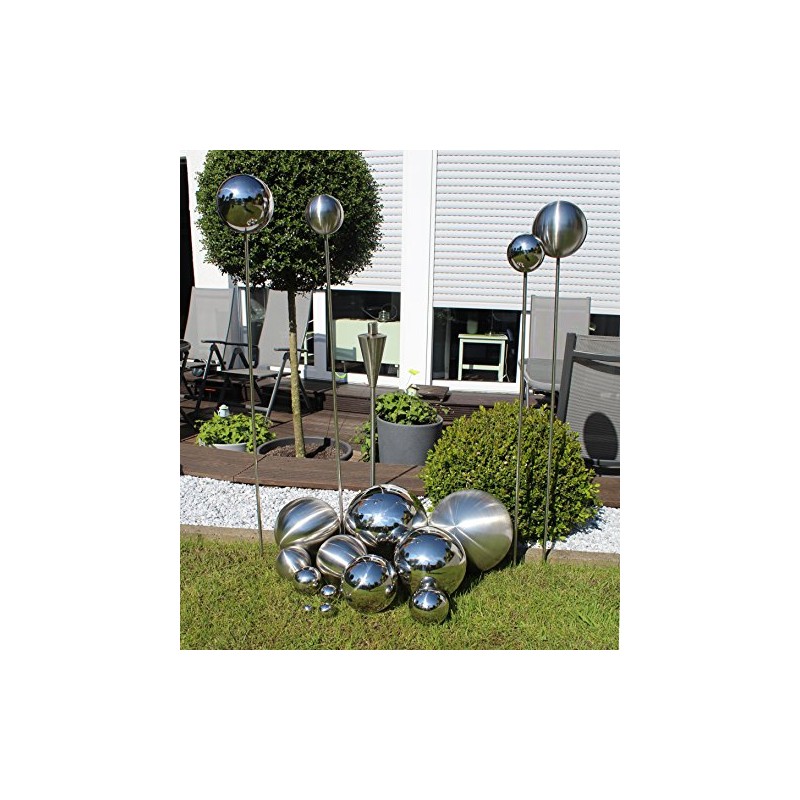 Stainless Steel Decorative Ball 1 Piece Diameter 25 cm Brushed