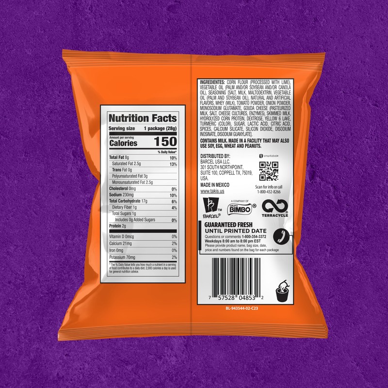 Takis Intense Nacho 40 pc / 1 oz Multipack -