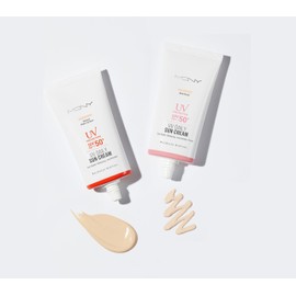 MQNY MACQUEEN NEWYORK UV Daily Sun Cream, SPF 50+, PA+++, 1.8 oz (50 g), Korean Cosmetics, Tone Up, UV Protection, Sunscreen, Clear Feel, Non-Sticky, UV Protection, Pore Cover, Dullness, Stain Care, Moisturizing, Sensitive Skin Skin (#matte Finish)