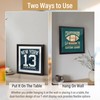 Dunkive T-Shirt Display Frame, 13" x 13" Black Wood T-Shirt