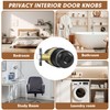 RAZCC Privacy Door Knobs, 2 Pack Matte Black Door Knobs