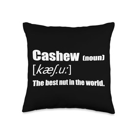 Cashews Nuts Snack Organic Roasted Healthy Motif Organic Healthy Vegan Almond Dry Nut Roasted Cashews Throw Pillow, 16x16, Multicolor