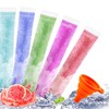 FEBSNOW 100 Ice Lolly Bags Disposable Ice Popsicle Mold Bags,