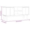vidaXL OTTA TV Stand - Scandinavian Design, Solid Pine Wood,