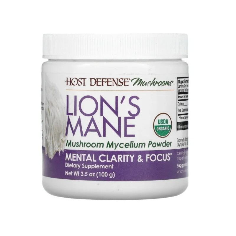 Fungi Perfecti, Lion's Mane, Mushroom Mycelium Powder, 100 g