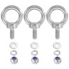 PATIKIL M5 x 10mm Lifting Shoulder Eye Bolts, 3 Pack