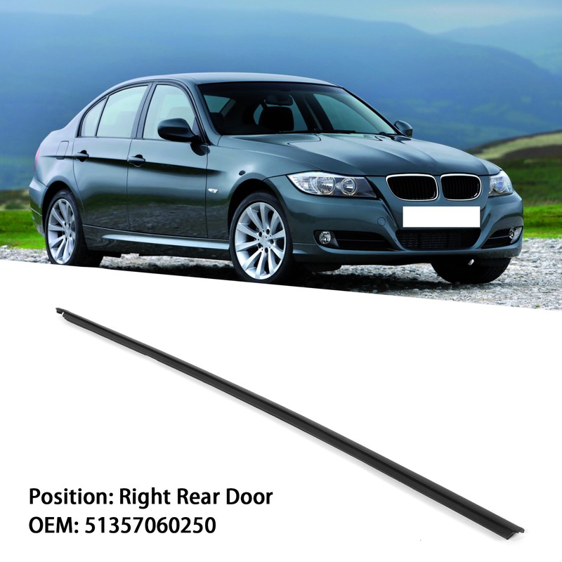 Door Window Glass Channel Weather Strip Rear Right 51357060250 Replacement